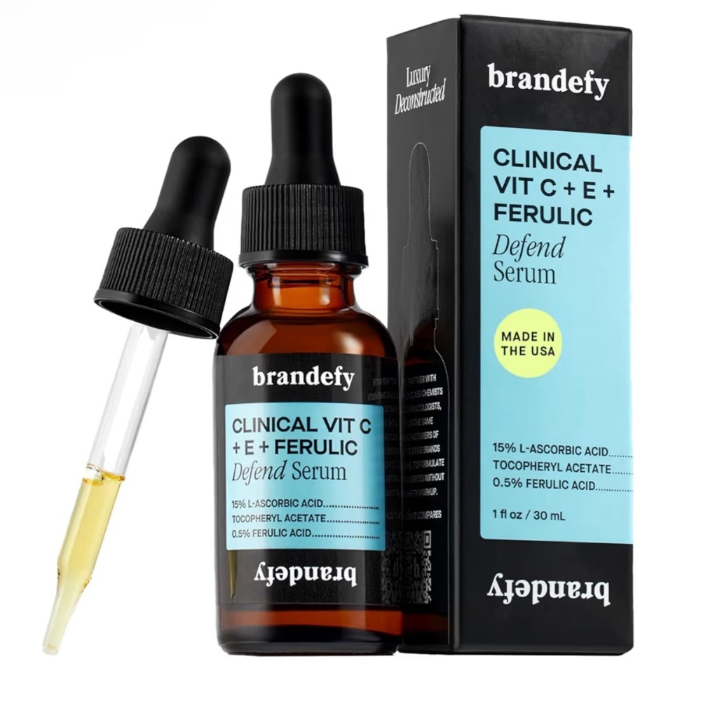 🤑SOLD🤑brandefy clinical vit c + e ferulic defend serum NEW in Box 1 FL Oz